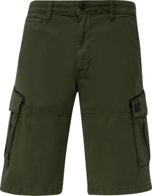 Relaxed: Cargo-Bermuda mit Garment Dye