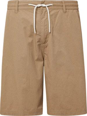 Relaxed-Fit-Bermuda mit Minimalmuster und Elastikbund