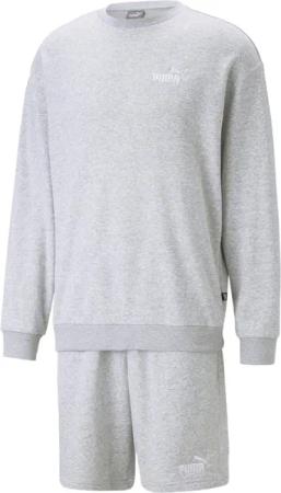 Relaxed Sweatsuit Herren PUMA Light Gray Heather