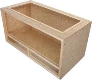 Repiterra Terrarium Schildkröten-Terrarium hochwertig 120x60x60 cm, aus Wärme-isolierenden OSB-Platten