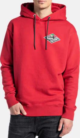 Replay Kapuzensweatshirt Hoodie mit Logoprint und Kapuze