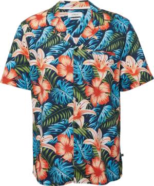 Resort Fit: Kurzarmhemd aus Viskosemix mit Brusttasche