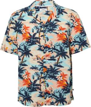 Resort Fit: Kurzarmhemd aus Viskosemix mit Brusttasche