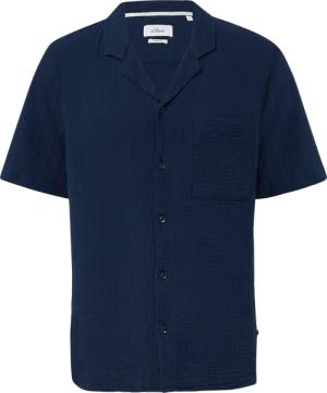 Resort Fit: Luftiges Kurzarmhemd aus Musselin