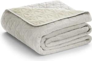 Restilo Tagesdecke Tagesdecke Bettüberwurf Allzweckdecke Wohndecke Samt Optik, Bettüberwurf mit Steppung