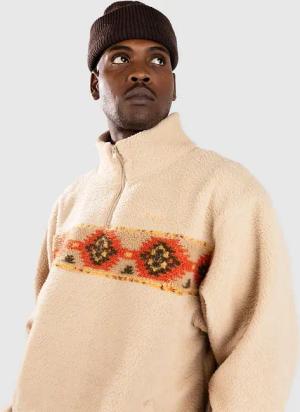 Rhythm Dusty Quarter Half-Zip Fleece Pullover natural