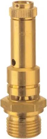 RIEGLER 104232-226.02-31,0 Sicherheitsventil DN 8, Messing, G 3/8, Ansprechdruck 31 bar, 1Stk