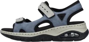 Rieker 67666 blau/grau Damen Sandale