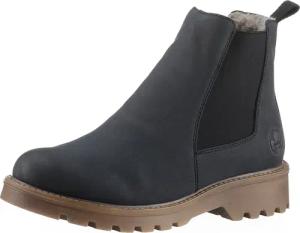 Rieker Chelseaboots, Schlupfboots, Stiefelette, Blockabsatz, mit kuscheligem Warmfutter