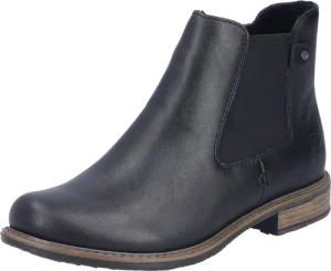 Rieker Chelseaboots Stiefelette, Boots, Blockabsatz, mit elastischem Einsatz