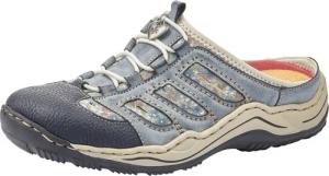 Rieker Clog, Keilabsatz, Sommerschuh, Schlappen zum Schlupfen