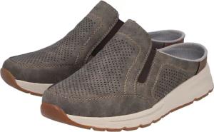 Rieker Clog Sommerschuh, Hausschuh mit seitlichen Stretcheinsätzen