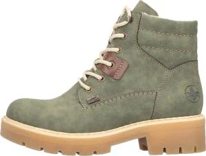 Rieker Damen Schnürstiefel warm gefüttert Stiefelette Y8120-54 grün