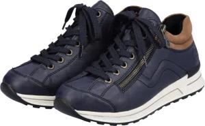Rieker Damen Sneaker Low Halbschuhe Schuhe N1400-14 blau