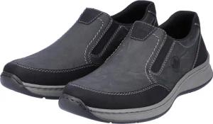 Rieker Herren  Halbschuhe Businessschuhe Leder Schuhe 14362-00 Grau extra Weit