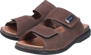 Rieker Herren Pantolette Slipper Hausschuh Pantoffeln Leder weit 25590-25 braun