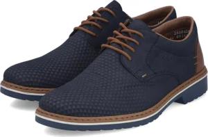 Rieker Herren Schnürschuh Halbschuh Komfort Extraweite 16504-16 Blau