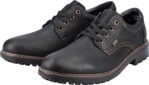 Rieker Herren Schnürschuhe Halbschuhe Businessschuhe Leder Schuhe B4610 schwarz