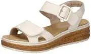 Rieker Keilsandale Damen beige