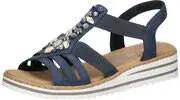 Rieker Keilsandale Damen blau