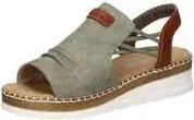 Rieker Keilsandale Damen grün