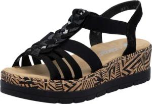 Rieker Keilsandalette "Rieker Sandalen Lederimitat"