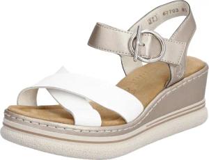 Rieker Keilsandalette, Sandale, Plateausandalette, Sommerschuh mit Klettverschluss