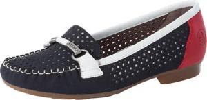 Rieker Mokassin Slipper, Sommerschuh mit toller Schmuckspange