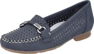 Rieker Mokassin Slipper, Sommerschuh mit toller Schmuckspange