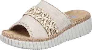 Rieker Pantolette Sommerschuh, Strandschuh, Urlaubschuh, Hausschuh mit softer Innensohle