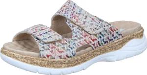 Rieker Pantoletten Pantolette aus Nubukleder