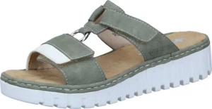 Rieker Pantoletten Pantolette aus strapazierfähigem Synthetik