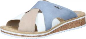 Rieker Pantoletten Pantolette aus strapazierfähigem Synthetik