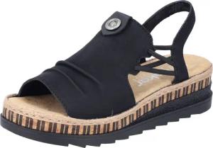 Rieker Plateausandale Sommerschuh, Sandalette, modisches Plateau