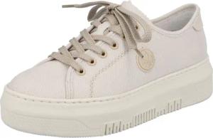 Rieker Plateausneaker aus Canvas, Freizeitschuh, Halbschuh, Schnürschuh