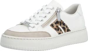 Rieker Plateausneaker Halbschuh, Schnürschuh, Casual-Sneaker mit leo-Besatz