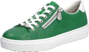 Rieker Plateausneaker mit seitlichem Reißverschluss, Freizeitschuh, Halbschuh, Schnürschuh