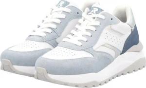 Rieker (Rauhleder) W2500 weiss/blau Damen Sneaker