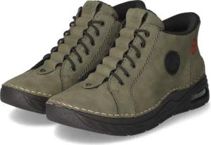 Rieker Rieker 44550-54 Damen Kunstleder gruen Schnürstiefel