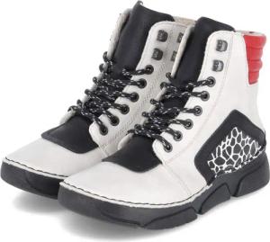 Rieker Rieker 45904-60 Damen Synthetik beige Schnürstiefel