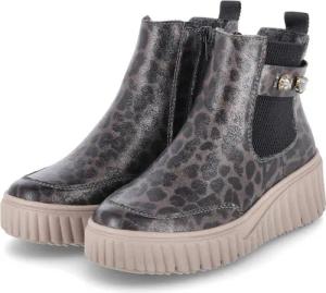 Rieker Rieker N2556-42 Damen Synthetik grau-kombi Schlupfstiefel