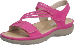 Rieker Riemchensandale Sommerschuh, Sandalette, Keilabsatz, mit Gummizügen