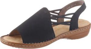 Rieker Sandale Sommerschuh, Sandalette, Keilabsatz, mit Gummizugbändern