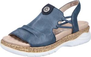 Rieker Sandale Sommerschuh, Sandalette, Schlupfschuh mit seitlichen Gummizügen