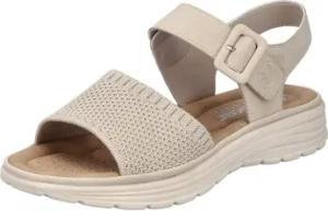 Rieker  Sandalen Sandaletten ivory perle V8554-60