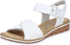 Rieker Sandalette Keilsandale, Sommerschuh, Urlaubsschuh mit Klettriemchen