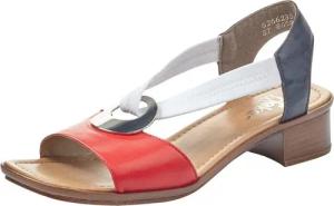 Rieker Sandalette, Sommerschuh, Sandale, Blockabsatz, mit Stretchband
