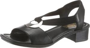 Rieker Sandalette, Sommerschuh, Sandale, Blockabsatz,mit Gummiband
