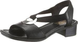 Rieker Sandalette, Sommerschuh, Sandale, Blockabsatz,mit Gummiband