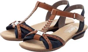 Rieker Sandalette, Sommerschuh, Sandale, Keilabsatz, in zweifarbiger Optik